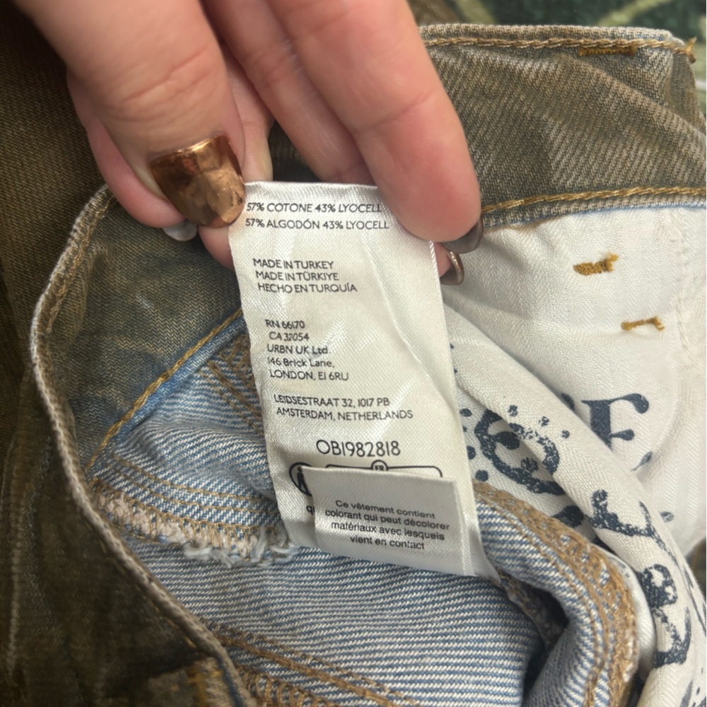 NWOT - We The‎ Free - Good Luck Coated Barrel Jeans - Picture 7 of 8